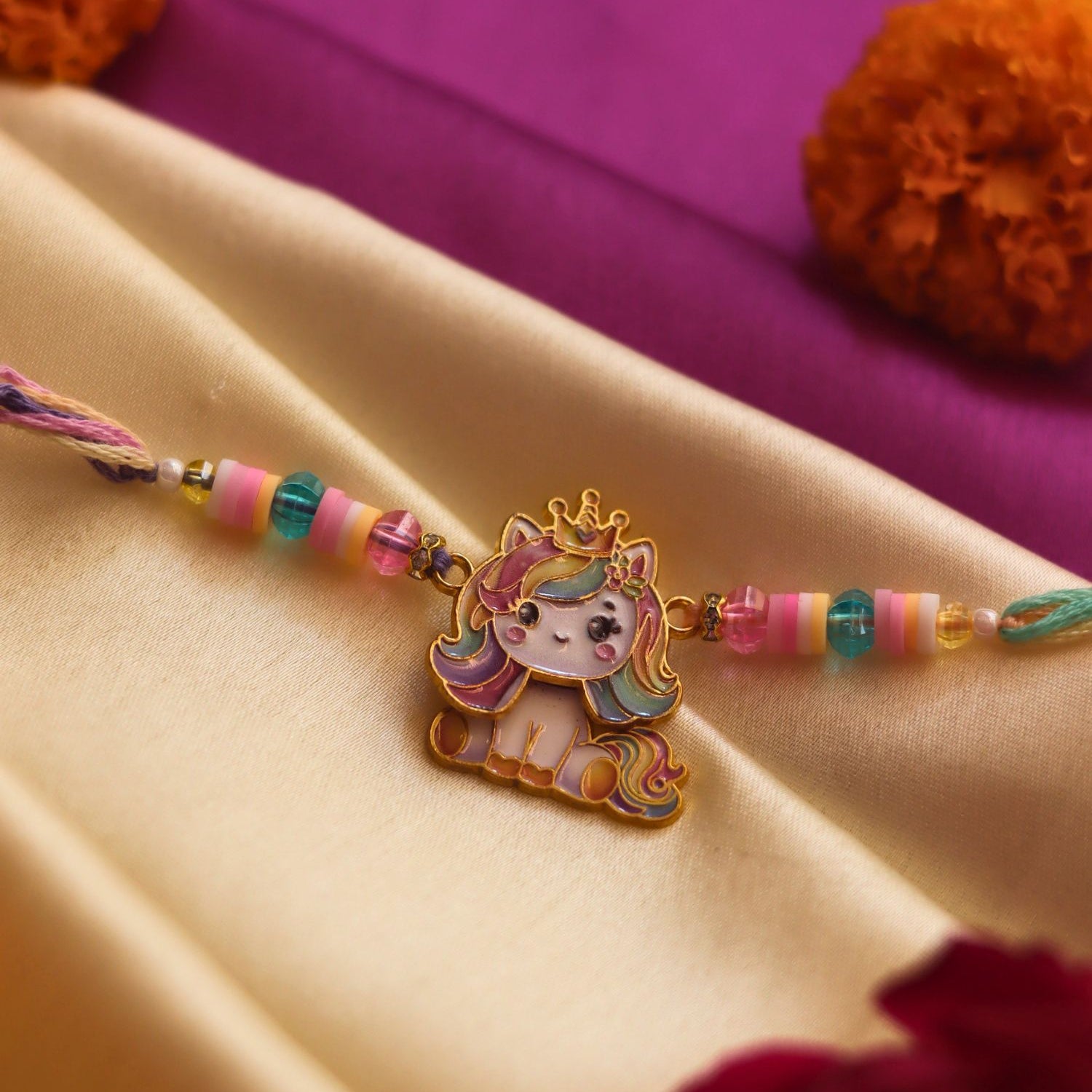 Unicorn Barbie Rakhi handmade in India