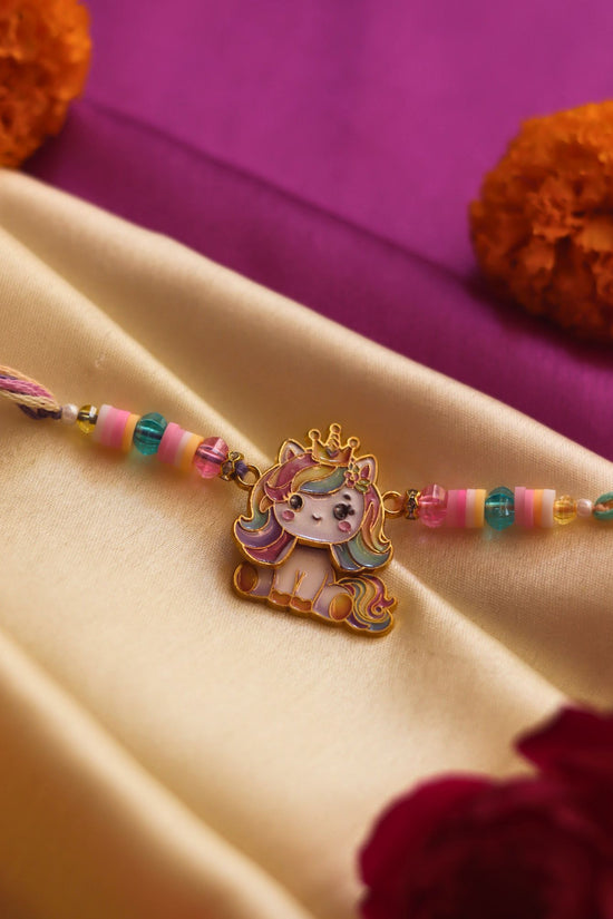 Unicorn Barbie Rakhi handmade in India