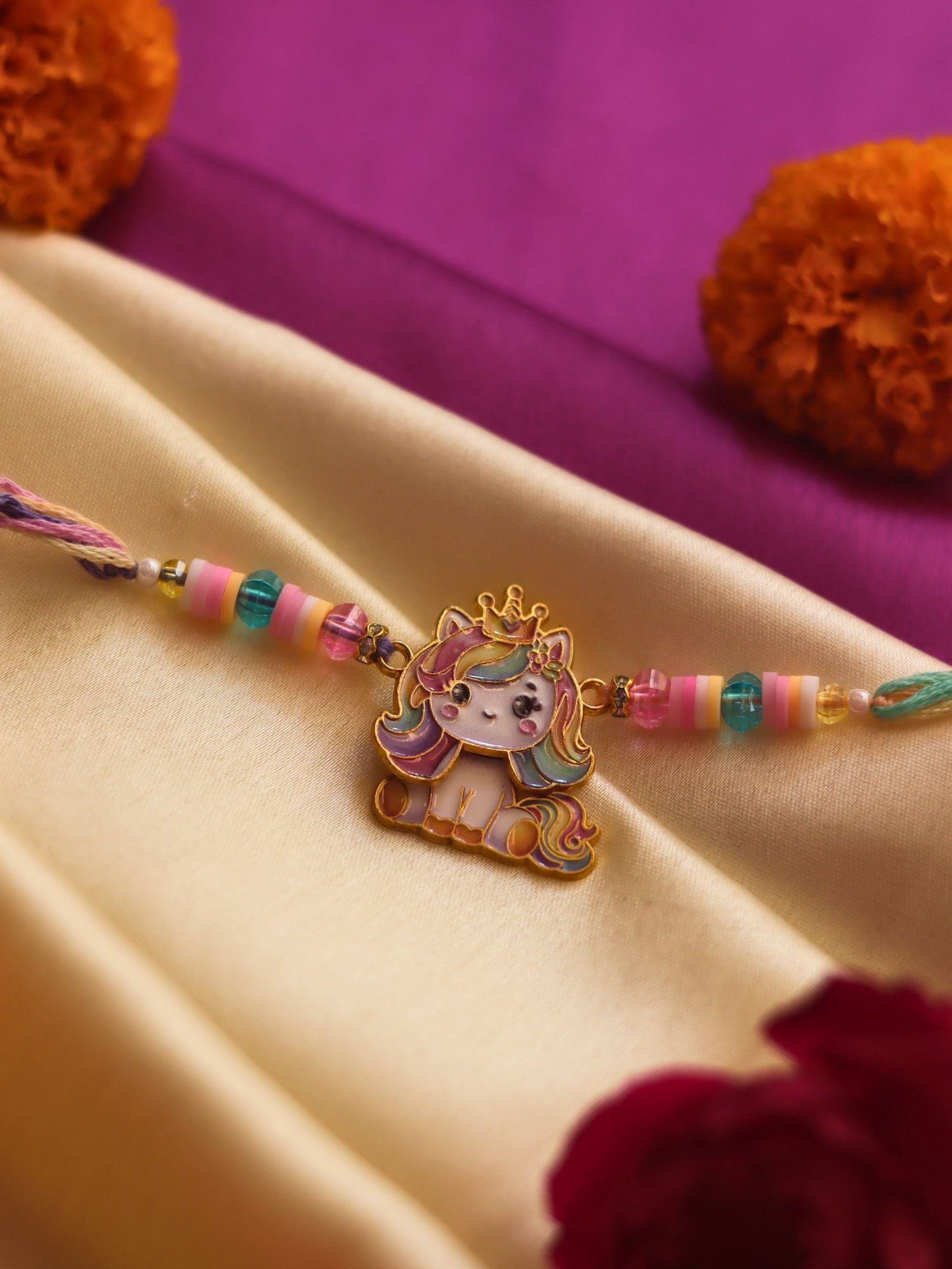 Unicorn Barbie Rakhi handmade in India
