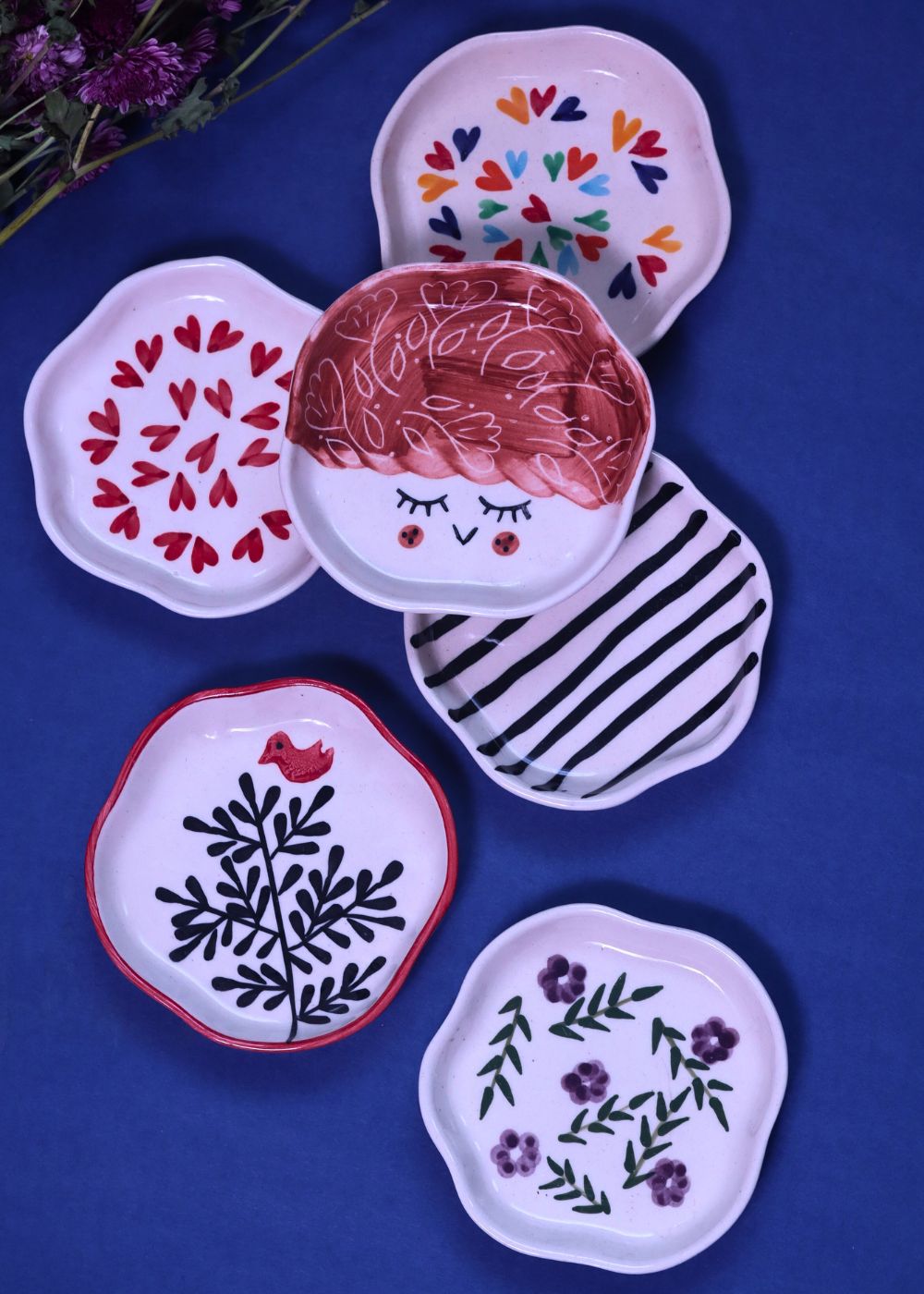 Set of 6 Hotselling Handmade Dessert plates (for the price of 5) with premium quality material