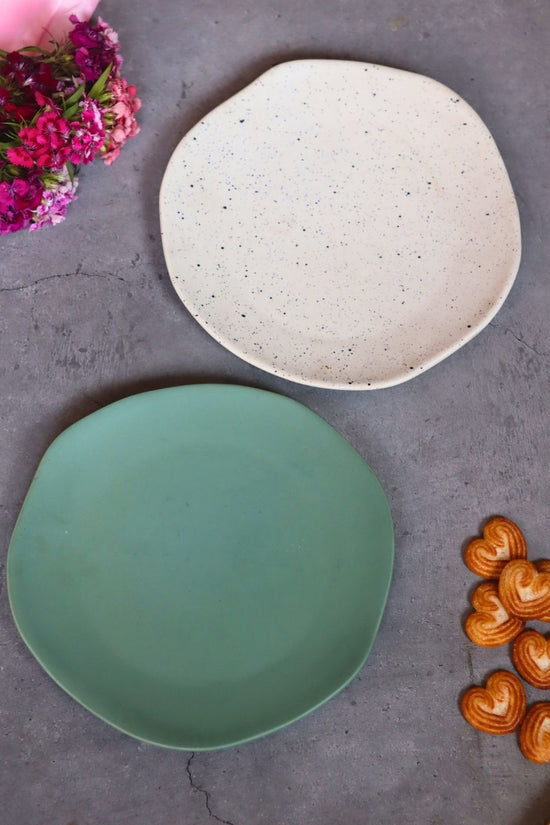 Set of 2 - Misfit Snack Plates with premium quality material