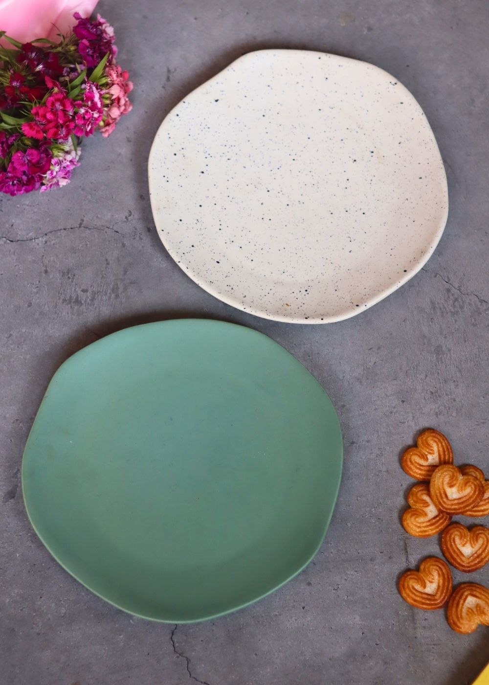 Set of 2 - Misfit Snack Plates with premium quality material