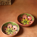 Green & pink nut bowls 