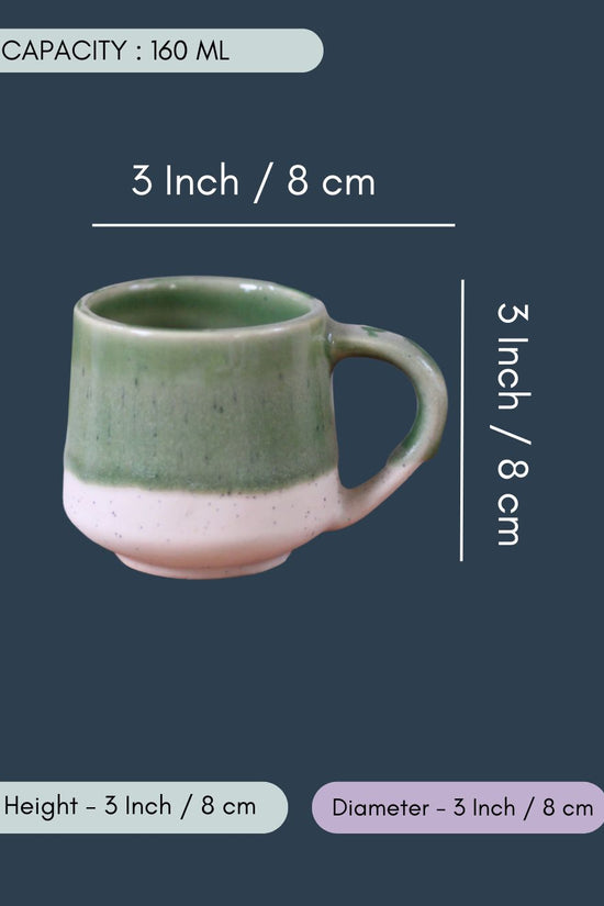 Green & White Chai Cup