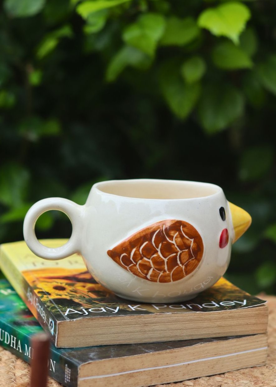 Birdie Mug handmade in india