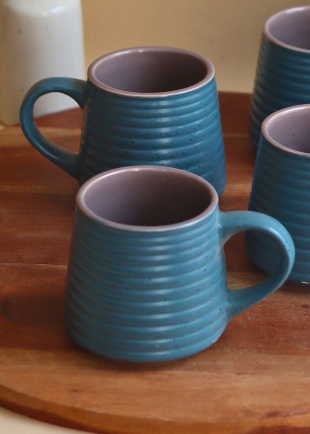 Matte Blue Coffee Mug handmade in India