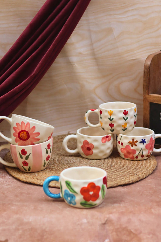 Set of 6 Blossom Glow mugs (for the price of 5) with premium quality material