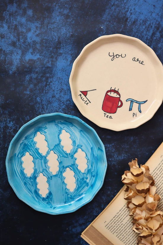 Cloud & Cutie pie Plate with premium quality material