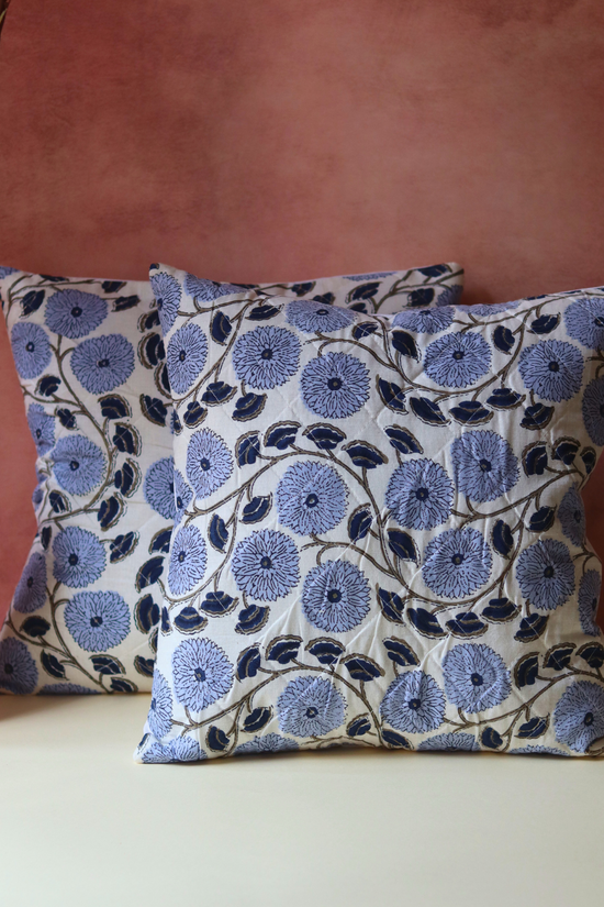Prussian Blue Cushion Covers