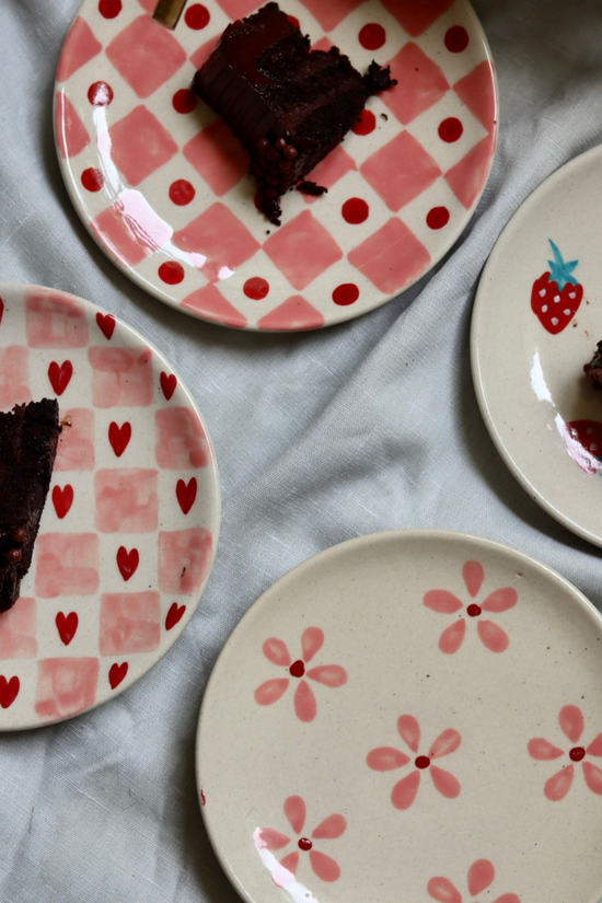 set of four dessert plate 
