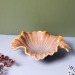 Ceramic bowl leaf shaped