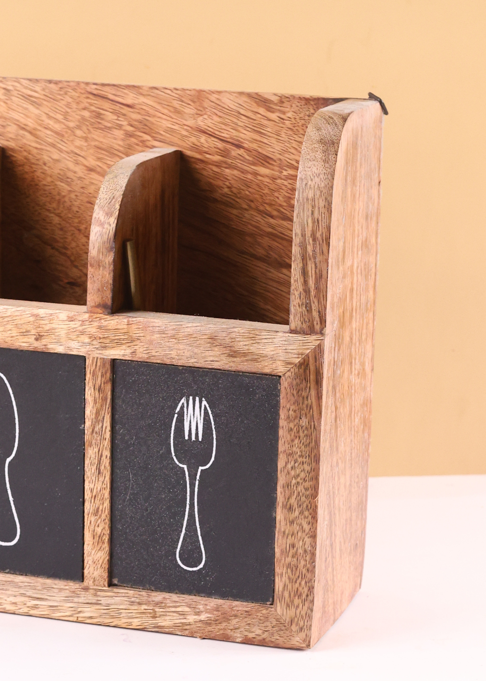 Kitchenware cutlery holder handmade wooden 