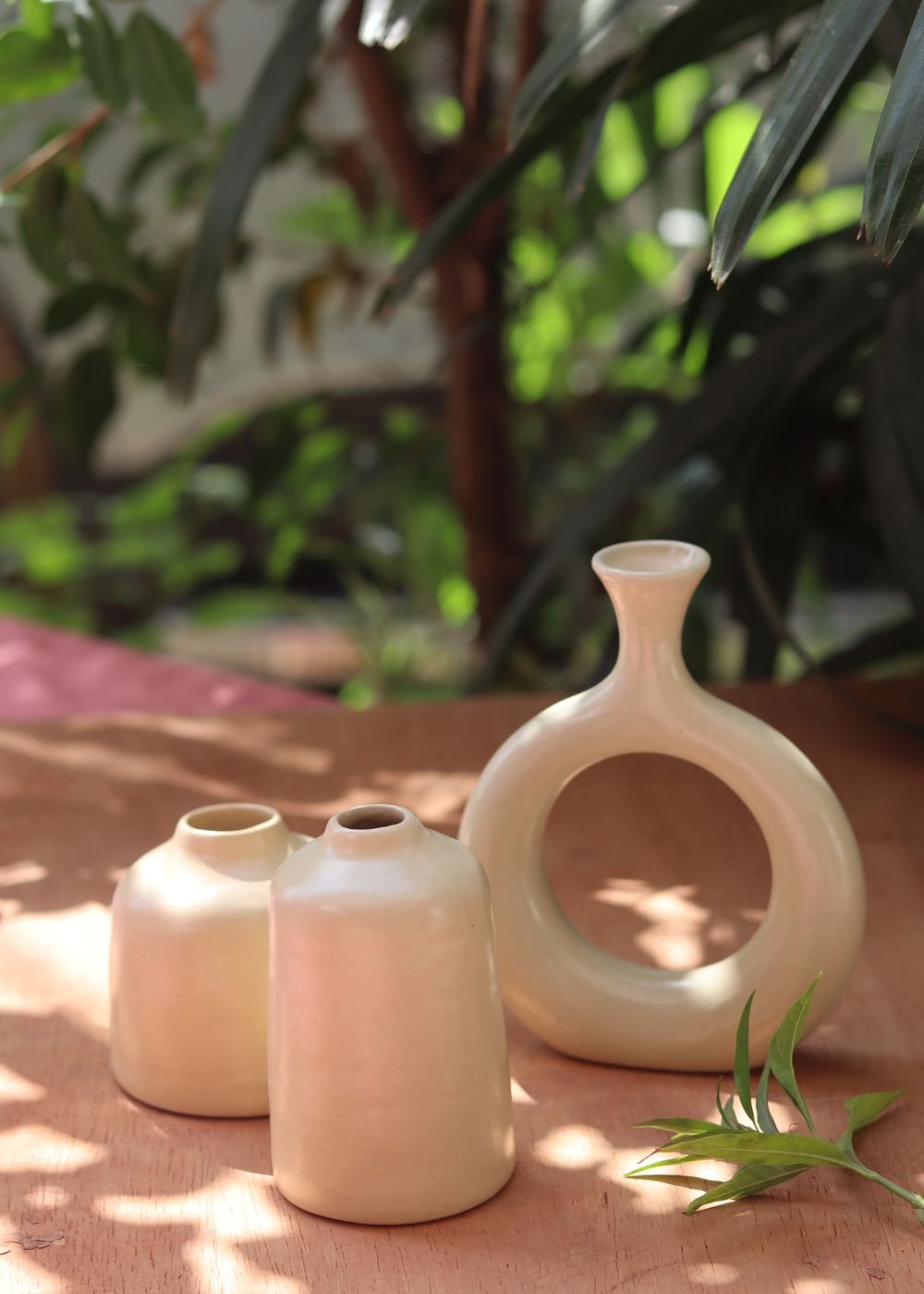 handmade bud vase set of three combo 