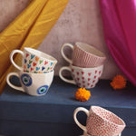 Set of 6 Red & White Hotselling Mugs (for the price of 5) Diwali Gift Box premium quality gift hamper