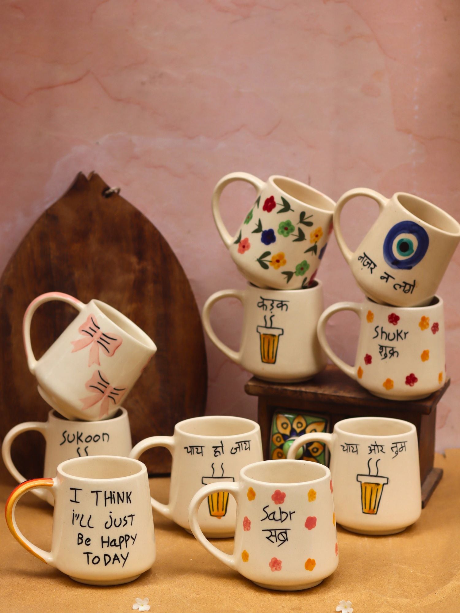 Set of 10 Message Mugs ciombo (for the price of 7) with premium quality material