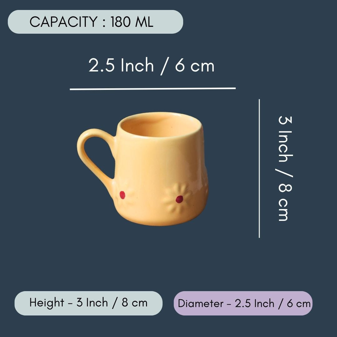 Yellow Lily mug in a Gift Box