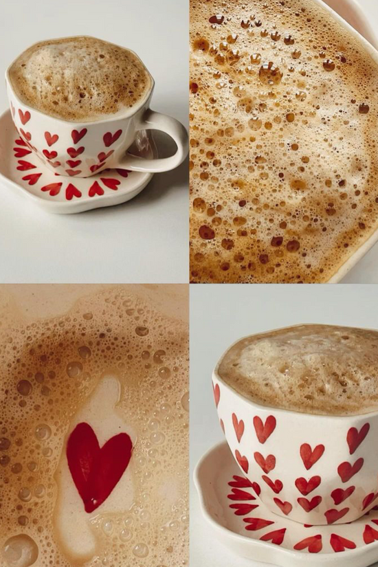 Heart Mug & All Heart Dessert Plate