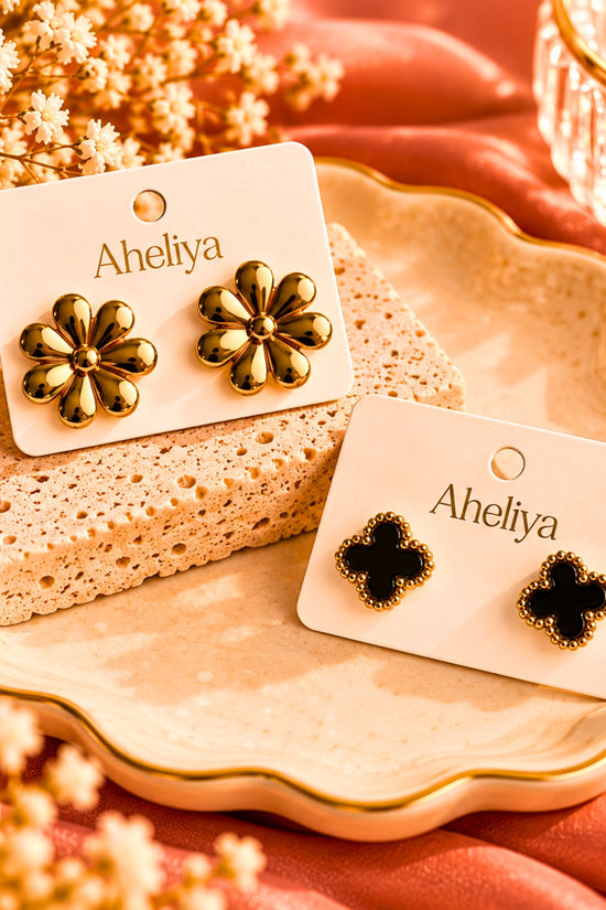 Set of 2 - Simply Phoolish & Clover Earrings Combo