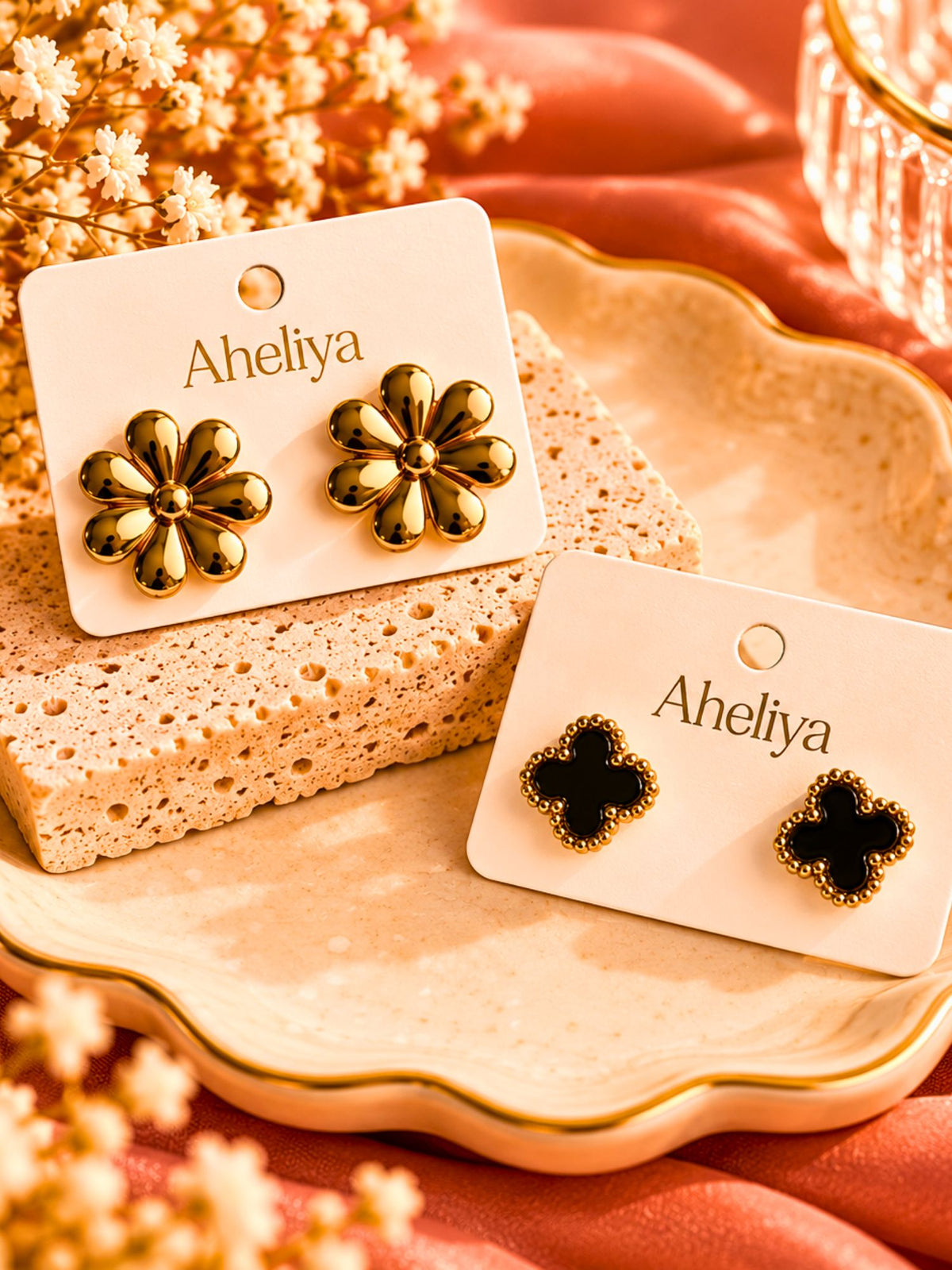 Set of 2 - Simply Phoolish & Clover Earrings Combo