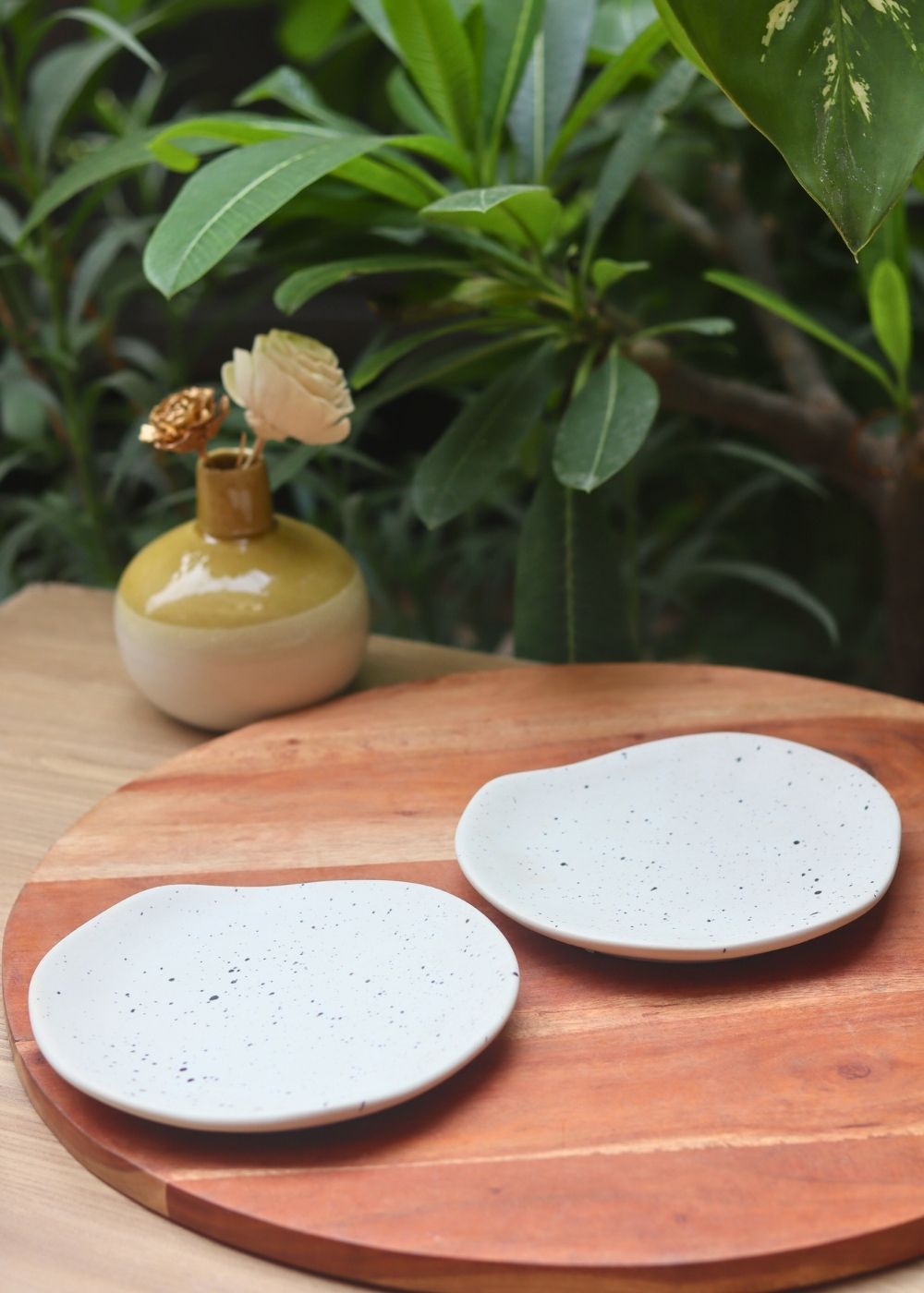misfit white plate made by ceramic