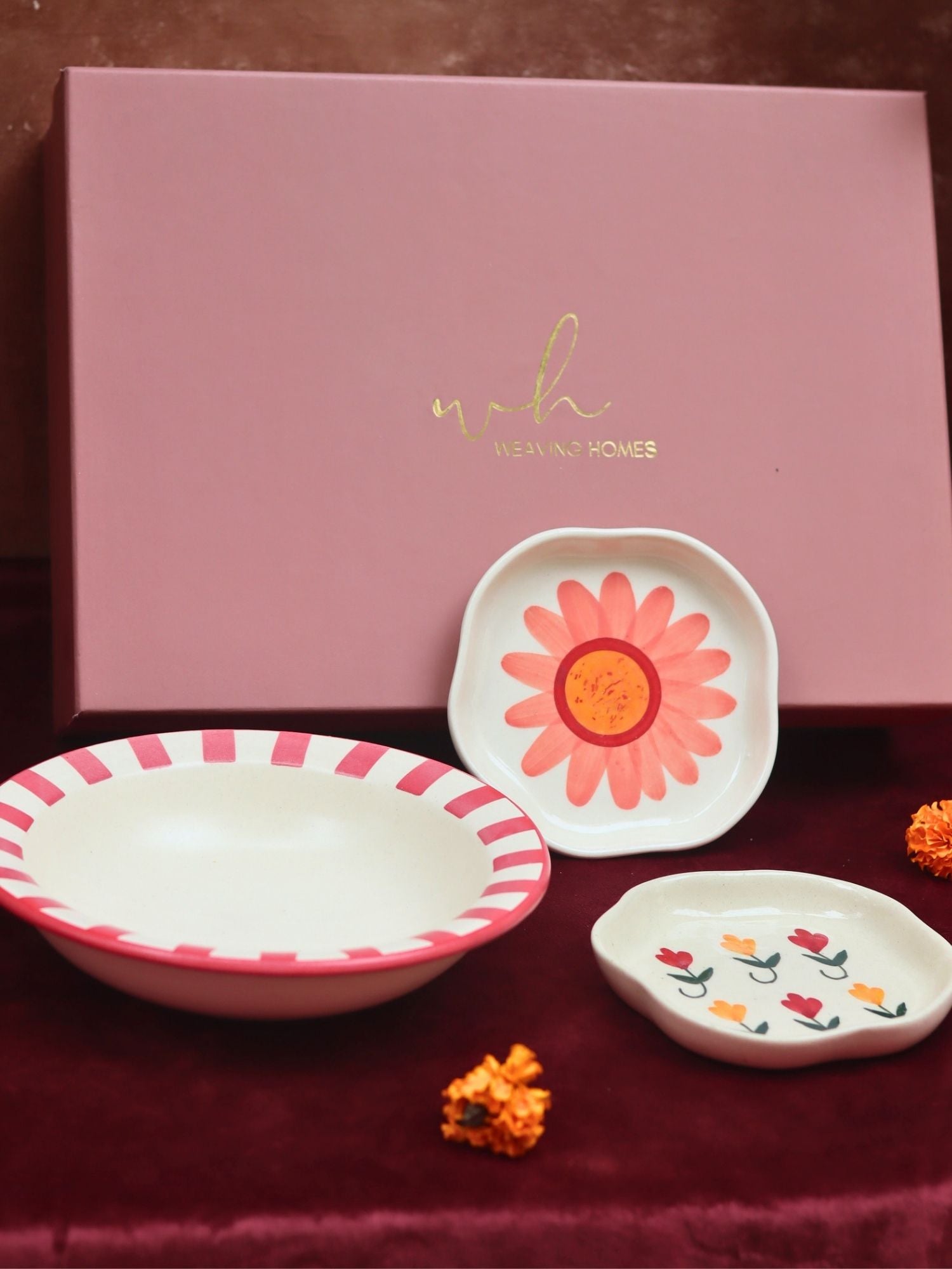 Handmade lead free The Floral Luxe Gift Hamper