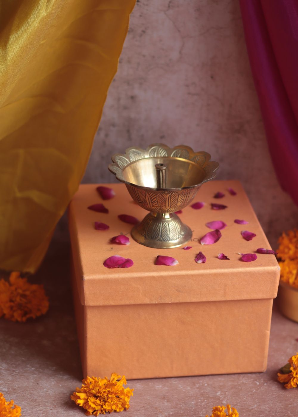 Swarn Deep Diya Diwali Gift Box handmade in india