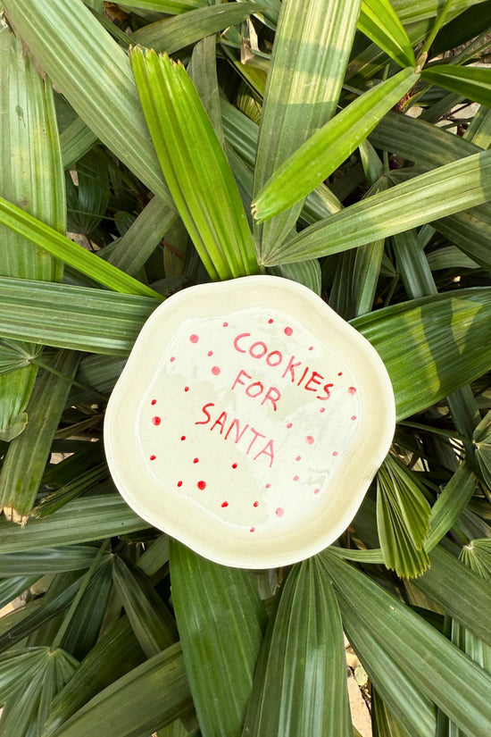 Cookies for Santa Dessert Plate lead free dessert plate
