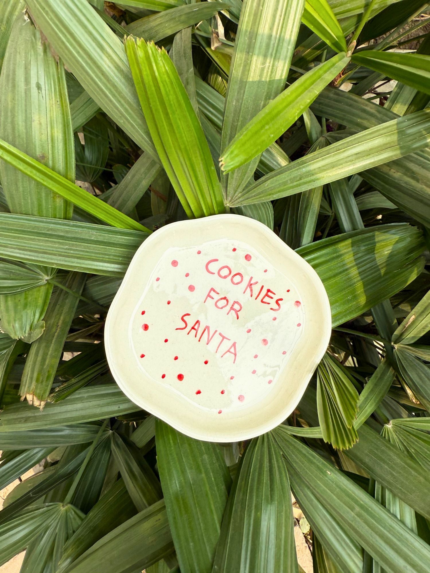 Cookies for Santa Dessert Plate lead free dessert plate