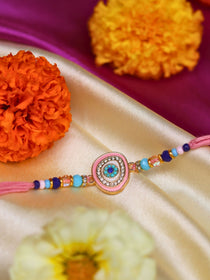 Elegant Evil Eye Rakhi handmade in India