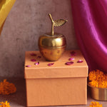 handmade Golden Apple Jar Diwali Gift Box