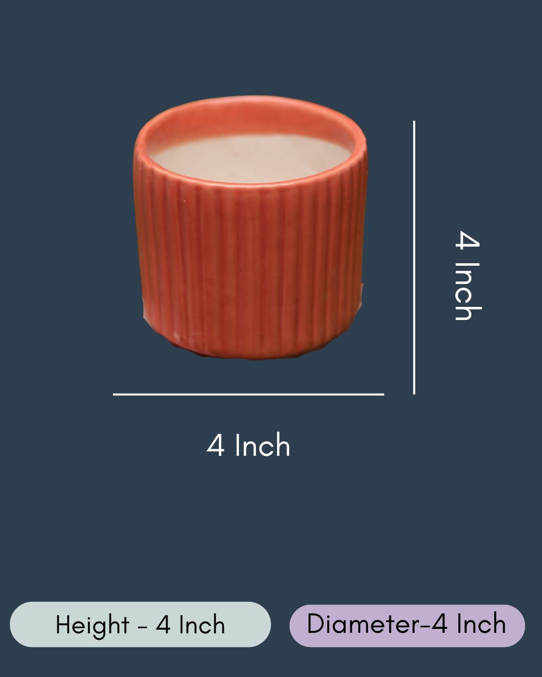 Small Rust Lined Planter