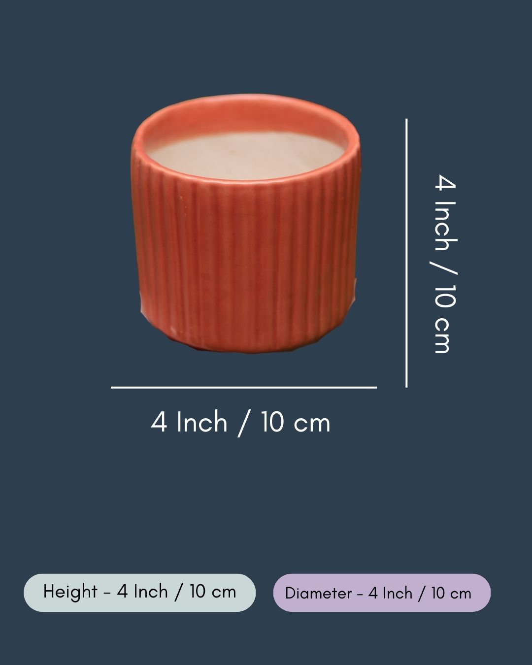 Small Rust Lined Planter