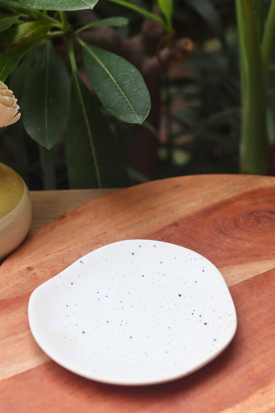 misfit plate with classy white color