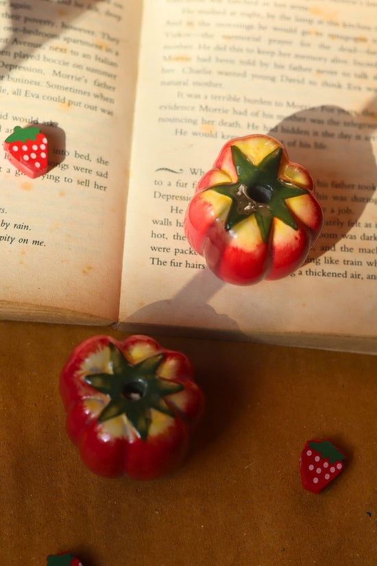 Tomato decor accent - set of 2 with premium quality material