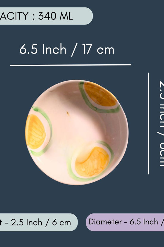 Yellow & Green Ring Bowls