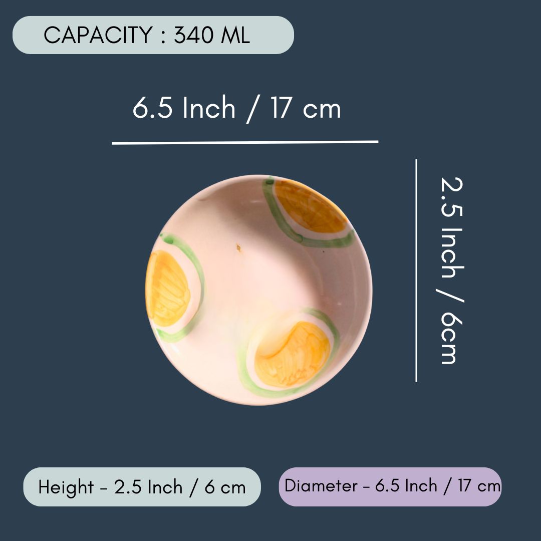 Yellow & Green Ring Bowls