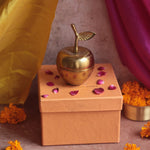 Golden Apple Jar Diwali Gift Box made by metal