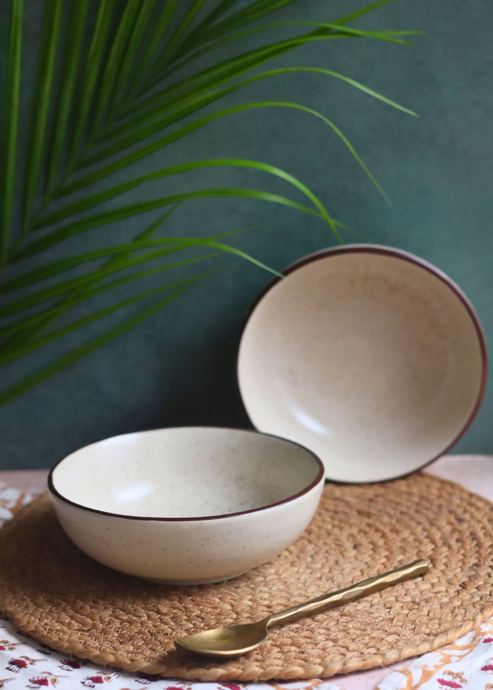 Handmade Ivory Bliss Curry Bowl