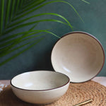 Handmade Ivory Bliss Curry Bowl