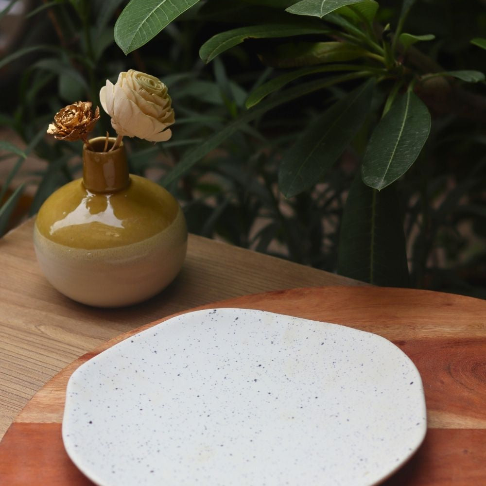 misfit dessert plate made by ceramic 