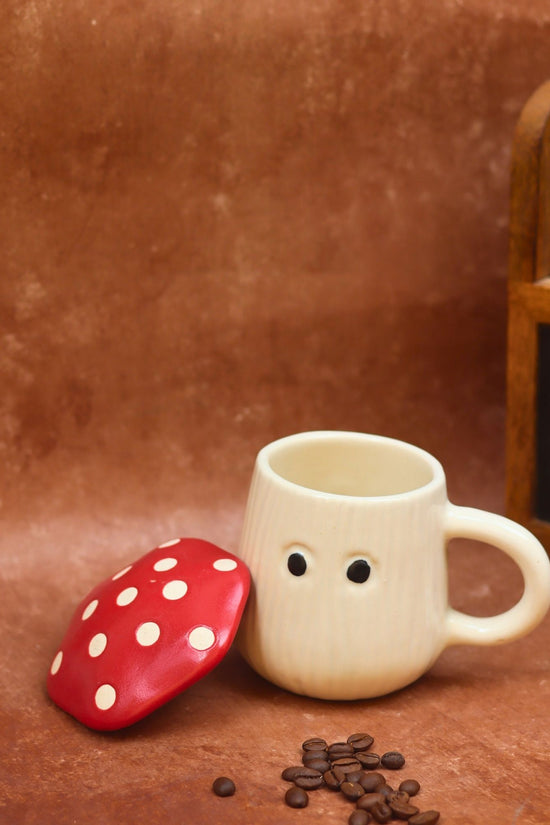 Mushroom Mug With lid with premium quality material