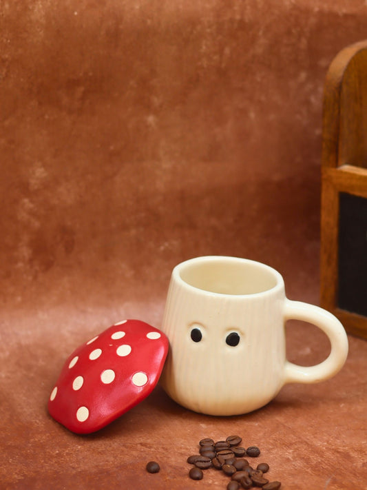 Mushroom Mug With lid with premium quality material