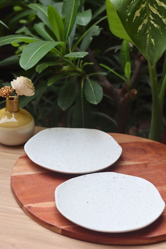 misfit dessert plate handmade in india 