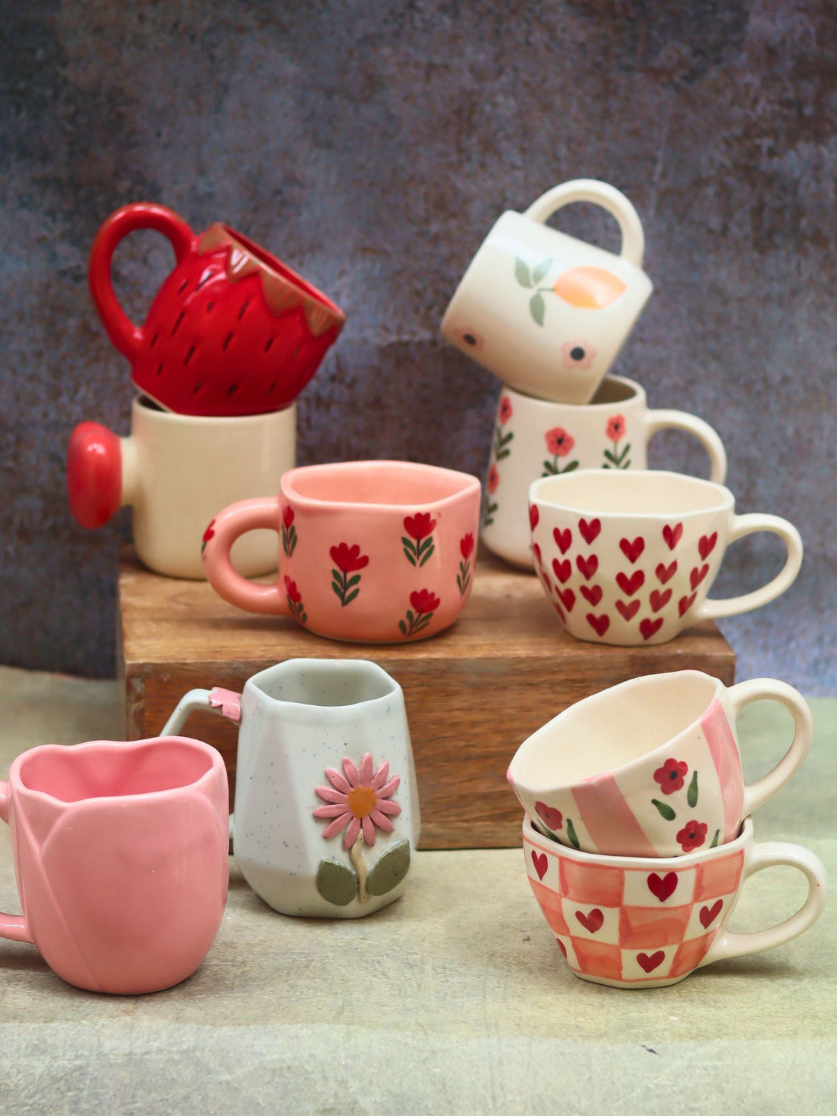 Set of 10 Peachy Summer Mugs combo  (for the price of 7)