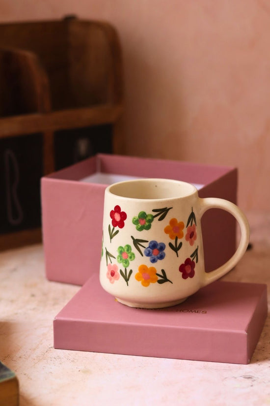 Floral blossom mug in a gift box with premium quality material