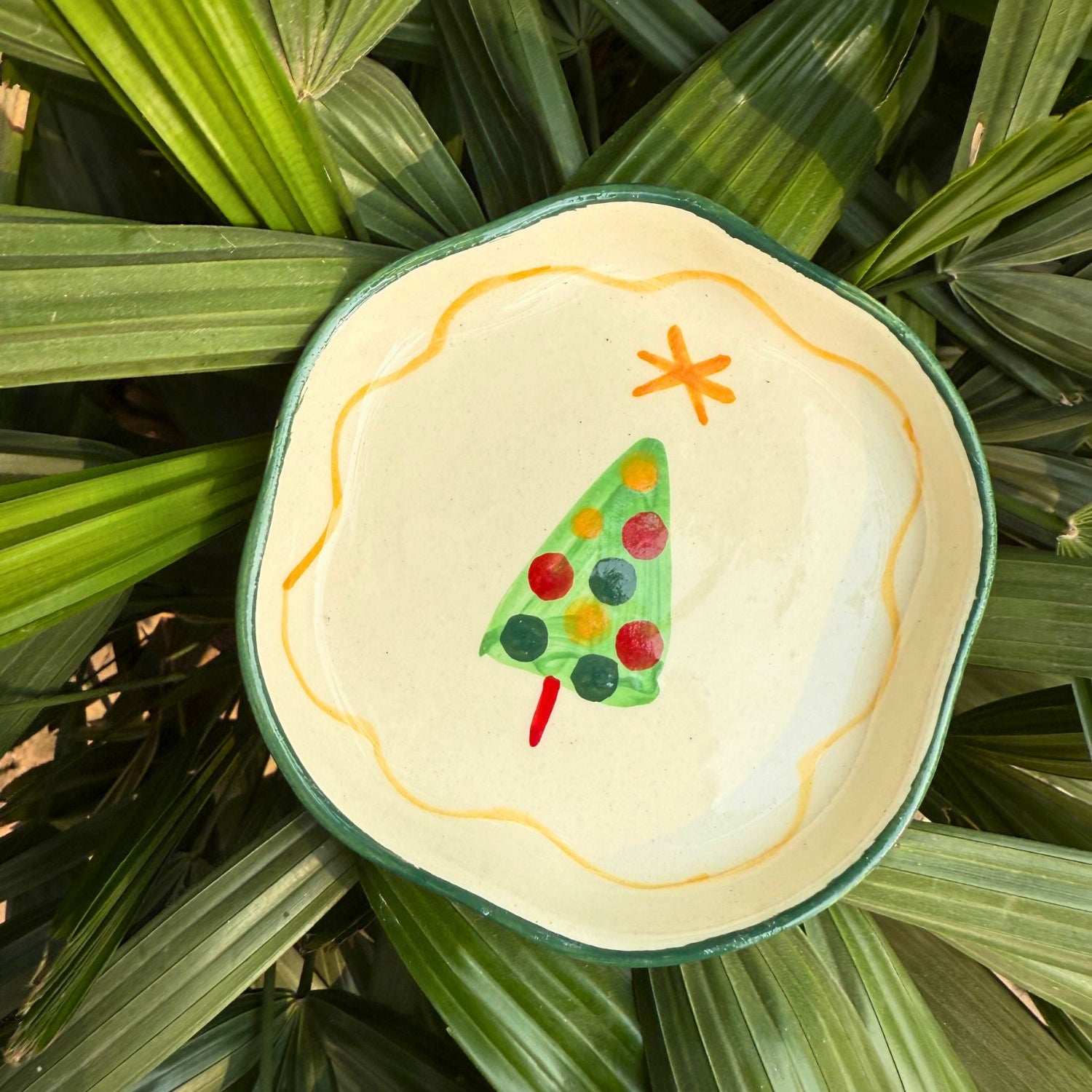 handmade The Xmas Dessert Plate