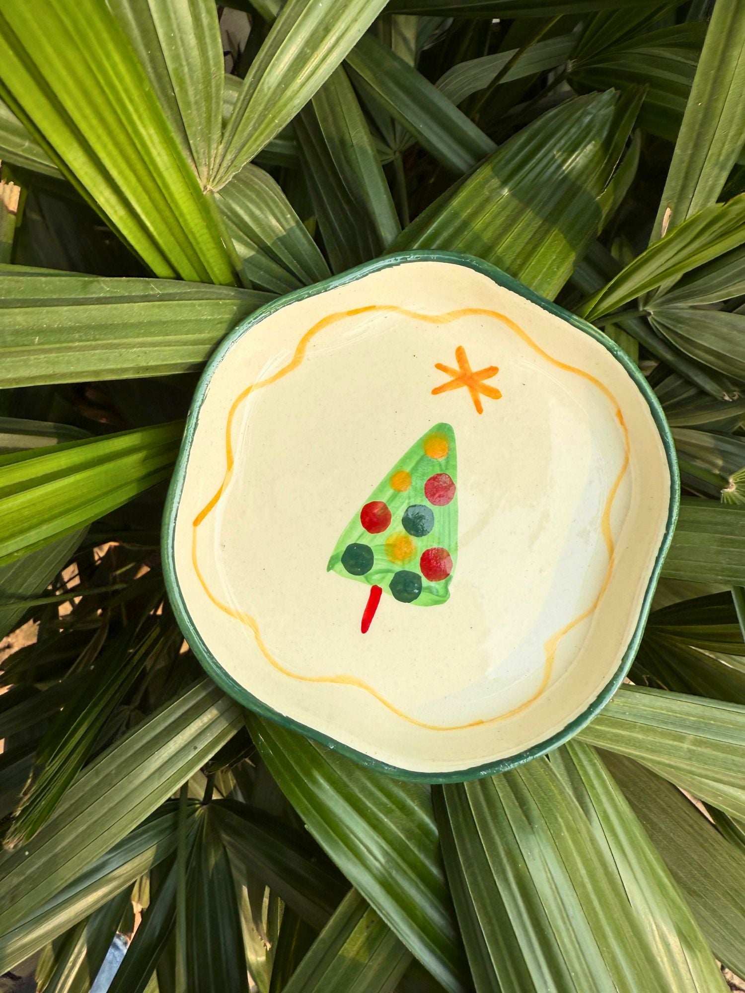 handmade The Xmas Dessert Plate