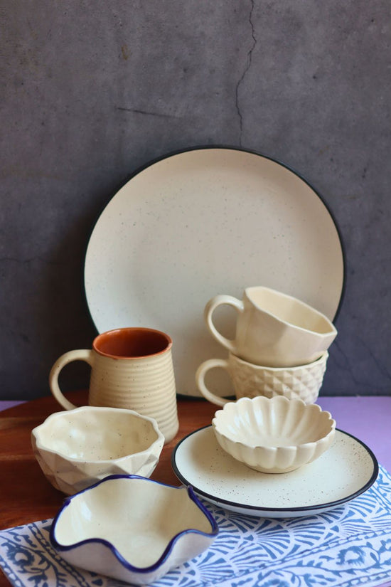 classic white combo handmade in india 