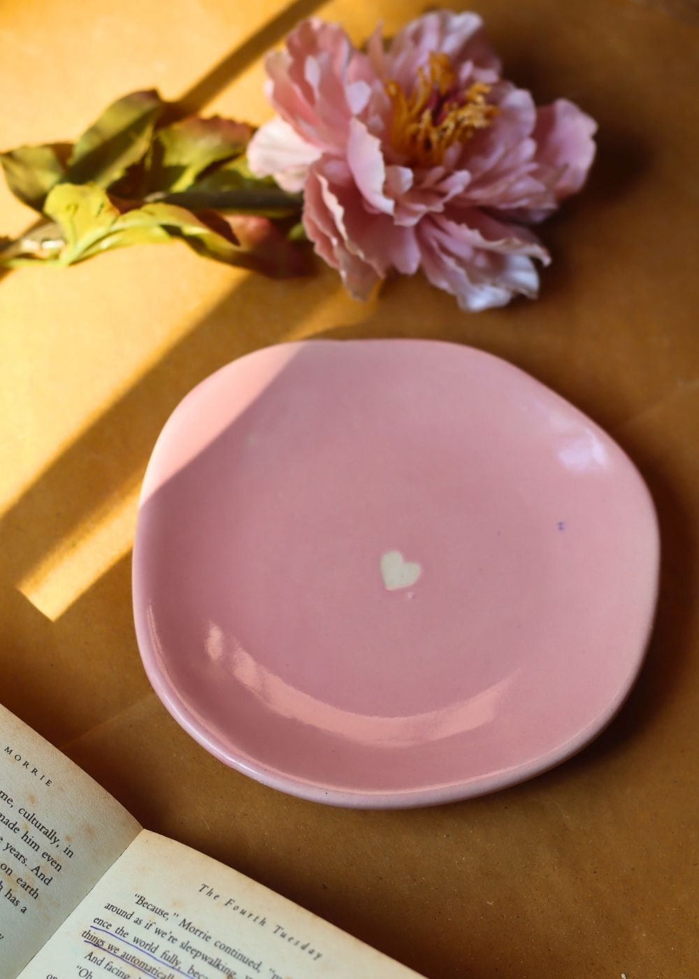 Pink Cupid Dessert Plate with premium quality material