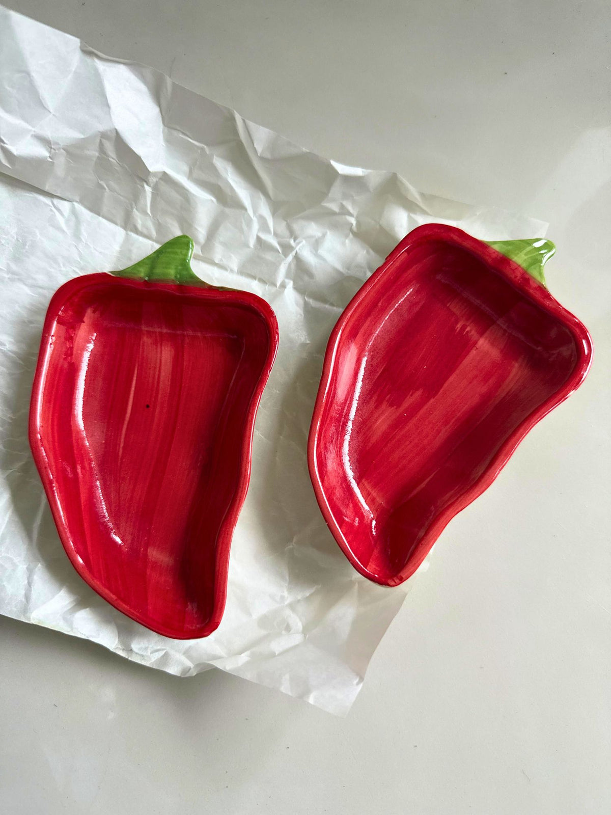 handmade Set of 2 - Chilli Platter